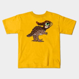 a cute kawaii dinosaur baby. happy dino cartoon. Kids T-Shirt